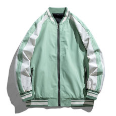 批发情侣款棒球服青年学生男女秋季新款街头夹克拼色百搭休闲外套男