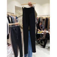 批发2025韩国东大门秋冬新款时尚纯色高腰显瘦修身<b class='q'>打底裤</b>女休闲小脚裤