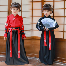 批发原创绣花童装汉服<b class='q'>儿童</b>男女宝宝款分体式情侣CP装套装<b class='q'>表演</b>服