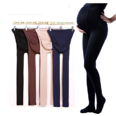 批发孕妇打底裤袜春秋320D孕妇<b class='q'>丝袜</b>托腹可调节秋装踩脚连裤袜春秋