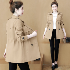 批发新款韩版<b class='q'>风衣</b>女2026年春秋洋气垂感减龄<b class='q'>风衣</b>女小个子收腰短款