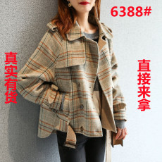 批发<b class='q'>外贸</b><b class='q'>原</b><b class='q'>单</b>意大利女装剪标余<b class='q'>单</b>尾<b class='q'>单</b>出口双面羊绒格子大衣女毛呢外套