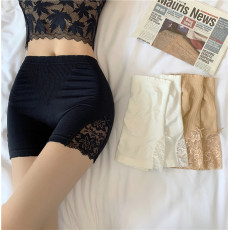 批发实拍实价蕾丝花边安全裤中腰<b class='q'>收腹</b>三分路打底裤防走光<b class='q'>内裤</b>提臀