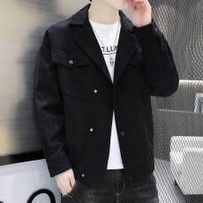 批发2022灯芯绒夹克 男士棒球领春秋外套男商务休闲单衣夹克M-5XL