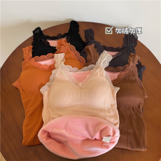 批发实价实拍 保暖内衣打底衫美体背心加厚加绒上衣<b class='q'>秋</b>衣女内穿