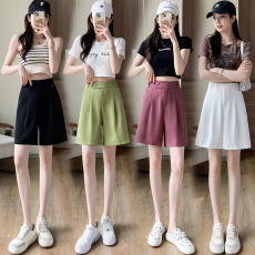 批发实拍 2022夏季缤纷<b class='q'>糖果</b><b class='q'>色</b>五分裤冰丝顺滑降温五分<b class='q'>西装</b>短裤