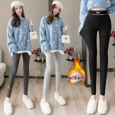 批发实拍2023秋季打底裤女外穿加绒2021秋冬新款塑身遮肉显瘦小脚裤