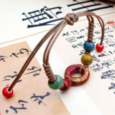 批发陶瓷首饰串珠手链 花釉<b class='q'>时尚</b>小商品小饰品淘宝网店手链