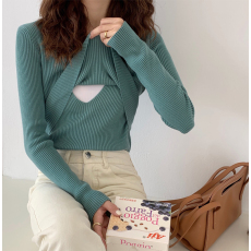 批发实拍 秋<b class='q'>冬</b>加厚哺乳毛衣辣妈月子期修身显瘦喂奶打底保暖上衣