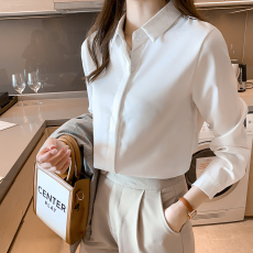 批发实拍+开衫女2026春装新款真丝女<b class='q'>衬衫</b>长袖工装修身工作服职业<b class='q'>衬衣</b>
