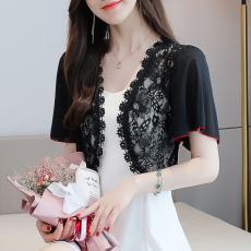 批发已出货2026新款夏季<b class='q'>蕾丝</b><b class='q'>小</b><b class='q'>披肩</b><b class='q'>小</b>坎肩开衫小外套 百搭雪纺衫