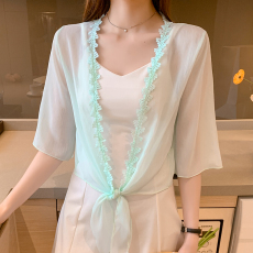 批发已出货<b class='q'>小</b><b class='q'>披肩</b>外套女2026春夏新款<b class='q'>小</b>坎肩百搭雪纺防晒短款外搭开衫