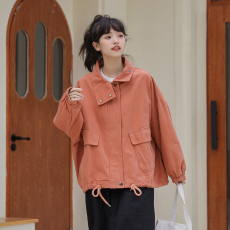 批发2026实拍秋季新款宽松休闲盐系炸街BF风工装长袖<b class='q'>外套</b><b class='q'>上衣</b>潮