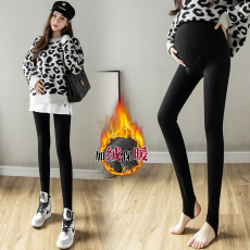 批发实拍秋冬新款孕妇优质棉700克加绒加厚护宫护腰加肥一体打底裤袜