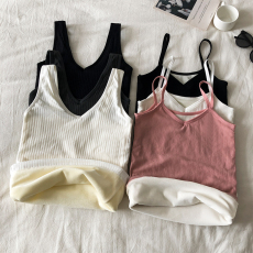 批发实价实拍 特价不减 保暖内衣吊带背心加厚加绒秋衣内穿美体上衣