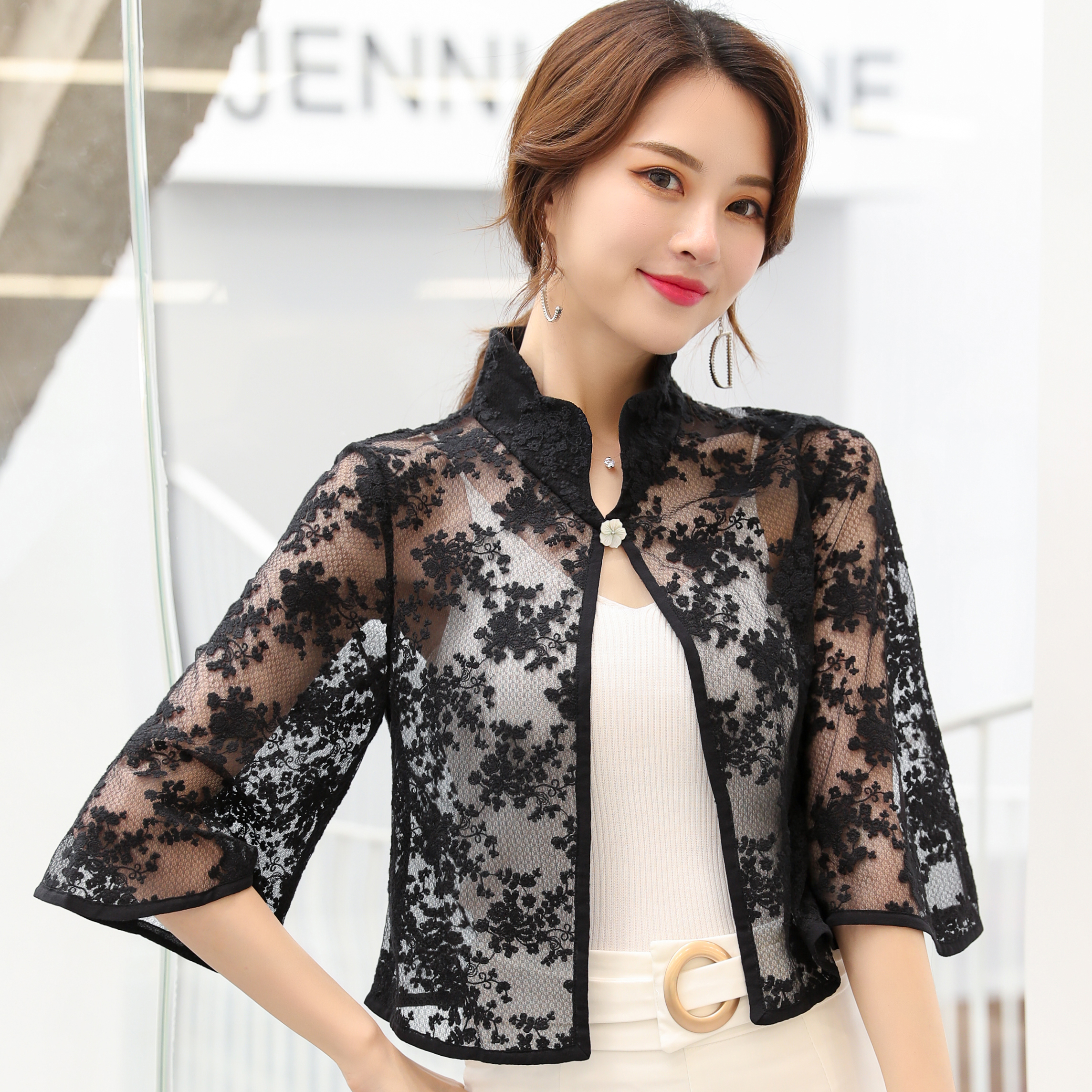 外套女夏薄款小外-悦之彩b363#55.00元-杭州女装批发货源-搜款网