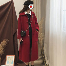 批发呢子大衣女中长款2026新款秋冬流行毛呢外套小个子赫本风加厚<b class='q'>韩版</b>