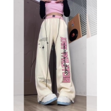 批发复古潮流直筒裤女春<b class='q'>秋</b>新款学生韩版宽松跳舞辣妹阔腿裤