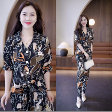 批发<b class='q'>阔腿裤</b>时尚套装女2026秋季新款短袖气质减龄洋气时髦休闲两件套