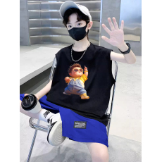 批发<b class='q'>男童</b>夏<b class='q'>季</b>套装儿童夏装短裤短袖T恤2026新款中大童运动休闲两件套