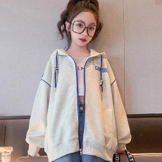 批发女童外套春秋款女孩大童春季棒球服<b class='q'>夹克</b>时髦洋气褂子秋装<b class='q'>儿童</b>上衣