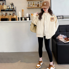批发女童外套春秋款2024新款洋气女孩秋装棒球服上衣中大<b class='q'>儿童</b>运动<b class='q'>夹克</b>