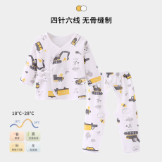 批发()纯棉双面220克<b class='q'>婴儿</b>服春秋<b class='q'>新生</b>宝宝0-3月6宝宝打底哈衣秋装