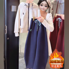 批发<b class='q'>女童</b>加<b class='q'>绒套装</b>2025秋冬款新款女大童<b class='q'>韩版</b>洋气卫衣儿童时尚休闲卫裤