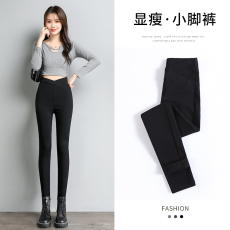 批发5681#黑色打底裤女秋<b class='q'>冬</b>外穿新爆款紧身高腰显瘦铅笔小脚裤春季款