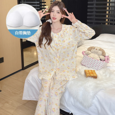 批发小宝 家居<b class='q'>服</b> B7791#饼饼春季爆款云朵棉公主睡衣女长袖家居<b class='q'>服</b>套装