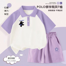 批发<b class='q'>女童</b>插色<b class='q'>Polo</b>领T恤+裤子（洗水布100%棉 ）裙子（有安全裤）+牛仔裤