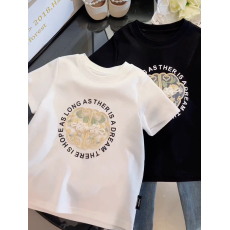 批发<b class='q'>女童</b>中<b class='q'>式</b>短袖T恤夏季2025新款儿童国风上衣韩版女孩休闲半袖洋气