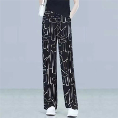 批发速干冰丝束脚裤女夏薄款宽松<b class='q'>雪纺</b><b class='q'>哈伦裤</b>防蚊小脚裤花裤休闲阔腿裤