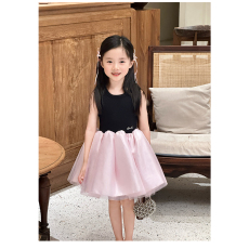 批发女童连衣裙夏季2025新款<b class='q'>儿童</b>超好看裙子女孩洋气公主裙大童<b class='q'>蓬蓬裙</b>