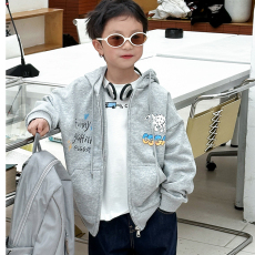 批发<b class='q'>男童</b>开衫<b class='q'>拉链</b>连帽外套加绒秋冬款2025新款中大儿童棒球服秋季上衣