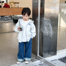 批发<b class='q'>男童</b>开衫<b class='q'>拉链</b>连帽外套加绒秋冬款2025新款中大儿童棒球服秋季上衣