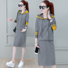 批发连帽卫衣套装裙2025新款秋冬洋气减龄显瘦<b class='q'>运动服</b>休闲时尚两件套