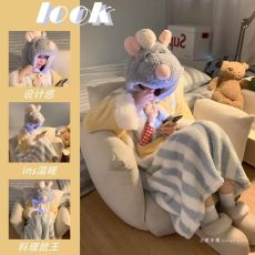 批发馨依 可爱料理鼠王<b class='q'>珊瑚</b><b class='q'>绒</b><b class='q'>睡衣</b>女冬季大码加<b class='q'>绒</b>加厚320克重家居服