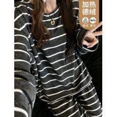 批发馨依 冬季新款ins风德绒睡衣女款日系卡通保暖甜美少女家居服套装