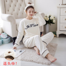 批发馨依 冬季字母维密<b class='q'>睡衣</b>女士加厚加<b class='q'>绒</b><b class='q'>珊瑚</b><b class='q'>绒</b>法兰<b class='q'>绒</b>家居服可外穿