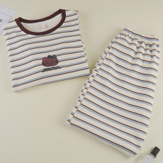 馨依 秋冬季套头保暖睡衣女款家居服薄绒蚕丝羊毛绒德绒薄款套装