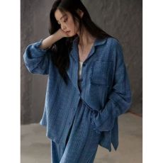 批发馨依 官图秋冬新款云朵棉睡衣女款带胸垫爆款休闲家居服<b class='q'>套装</b>