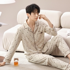 批发馨依 <b class='q'>纯棉</b><b class='q'>睡衣</b>薄款男套装全棉青年<b class='q'>纯棉</b>休闲开衫春秋直播家居服