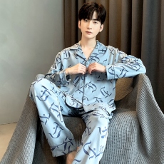 批发馨依 秋季新款开衫睡衣薄款<b class='q'>男</b>套装6535棉青年<b class='q'>休闲</b>可外出家居服