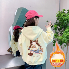 批发男童开衫拉链连帽外套加绒秋冬款2025新款中大儿童棒球服秋季上衣