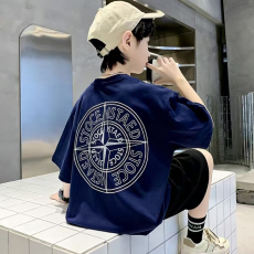 批发<b class='q'>男</b><b class='q'>童</b>潮牌夏装套装宽松休闲运动纯棉短袖五分短裤<b class='q'>中大</b>儿童两件套潮