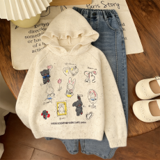 批发<b class='q'>女</b><b class='q'>童</b><b class='q'>针织毛衣</b>套装早春季2026新款洋气中<b class='q'>大</b><b class='q'>童</b>洋气时髦<b class='q'>牛仔裤</b>两件套