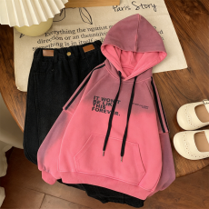 批发女童<b class='q'>卫衣</b><b class='q'>套装</b>春季2026新款炸街<b class='q'>儿童</b>女孩韩系休闲牛仔裤早春衣服