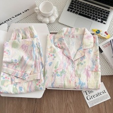 批发新款云朵棉长袖长裤亲子春秋卡通简约家居服<b class='q'>套装</b>