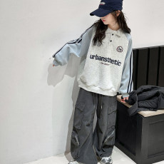 批发女童卫衣春秋2026新款洋气童装小女孩秋季polo领衣服儿童上衣秋装